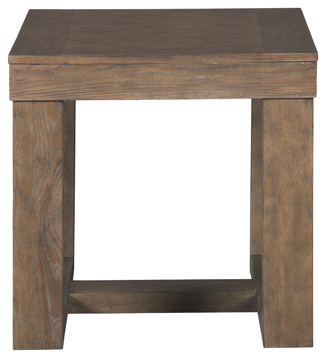 Cariton - Square End Table - Gray