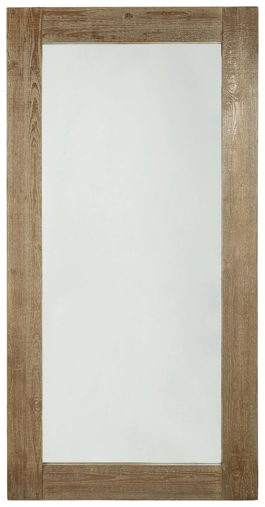 Waltleigh - Floor Mirror - Distressed Brown