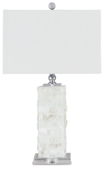 Malise - Alabaster Table Lamp  - White