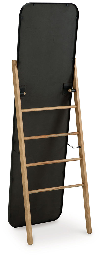 Bronick - Floor Mirror - Black / Brown