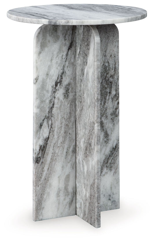 Keithwell - Round Accent Table - Gray