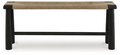Acerman - Accent Bench - Black / Natural