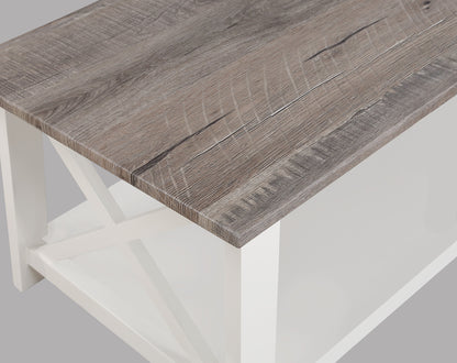 Thelma - 3 Piece Cocktail Set - White / Light Brown