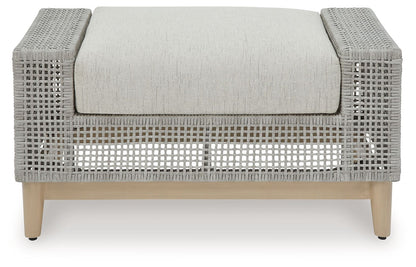Seton Creek - Ottoman With Cushion - Gray
