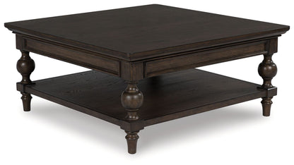 Veramond - Square Cocktail Table - Dark Brown