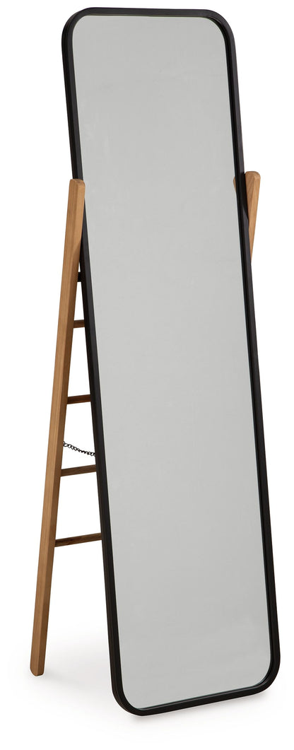 Bronick - Floor Mirror - Black / Brown