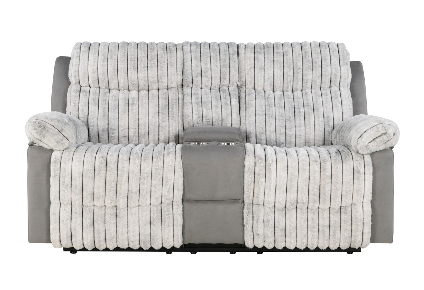 Global 68" Reclining Loveseat - Gray