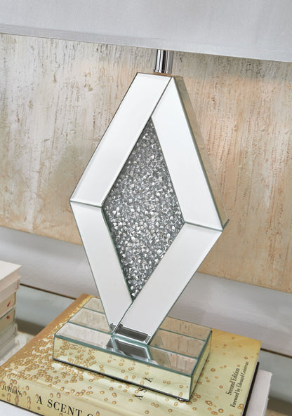 Prunella - Mirror Table Lamp  - Silver Finish