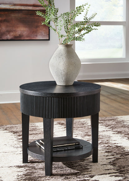 Marstream - Round End Table - Black