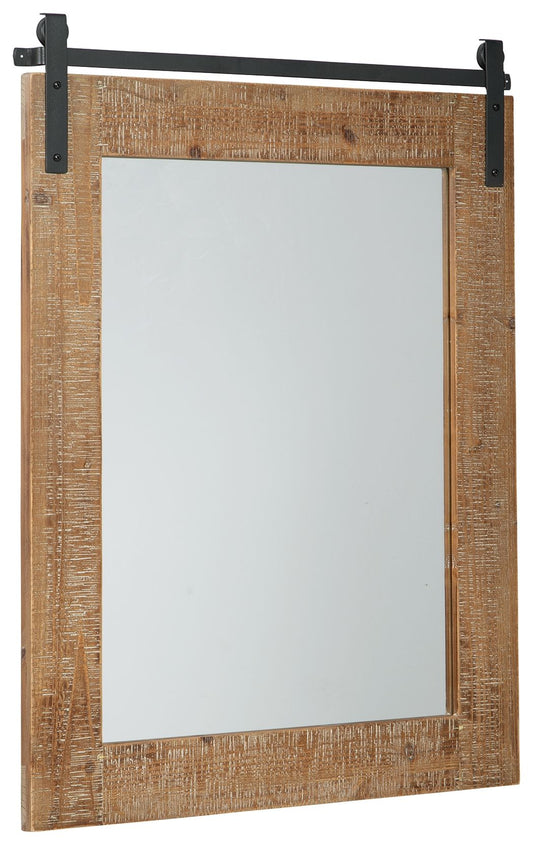 Lanie - Accent Mirror - Antique Brown
