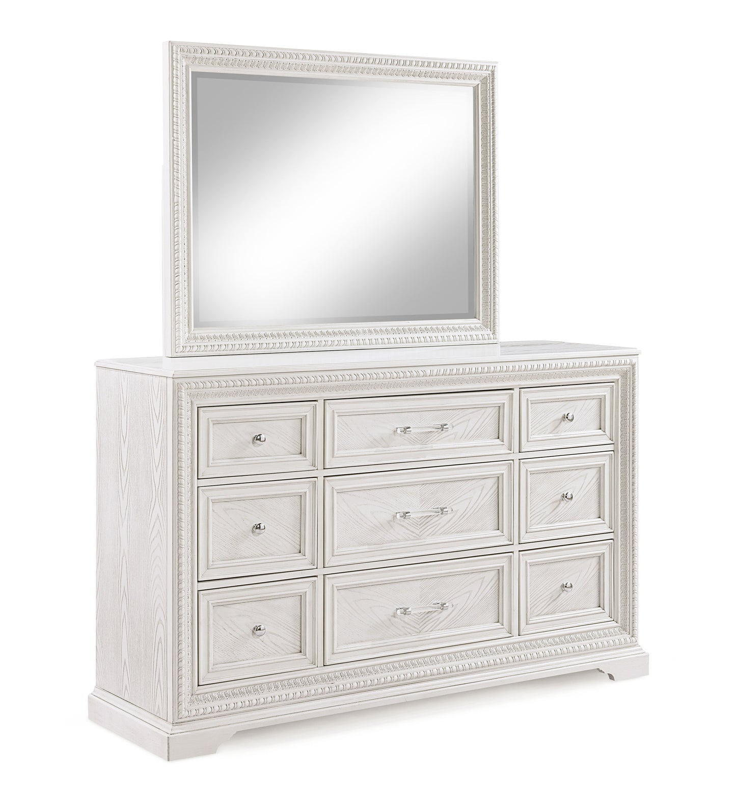 Alexandria - Dresser And Mirror - White