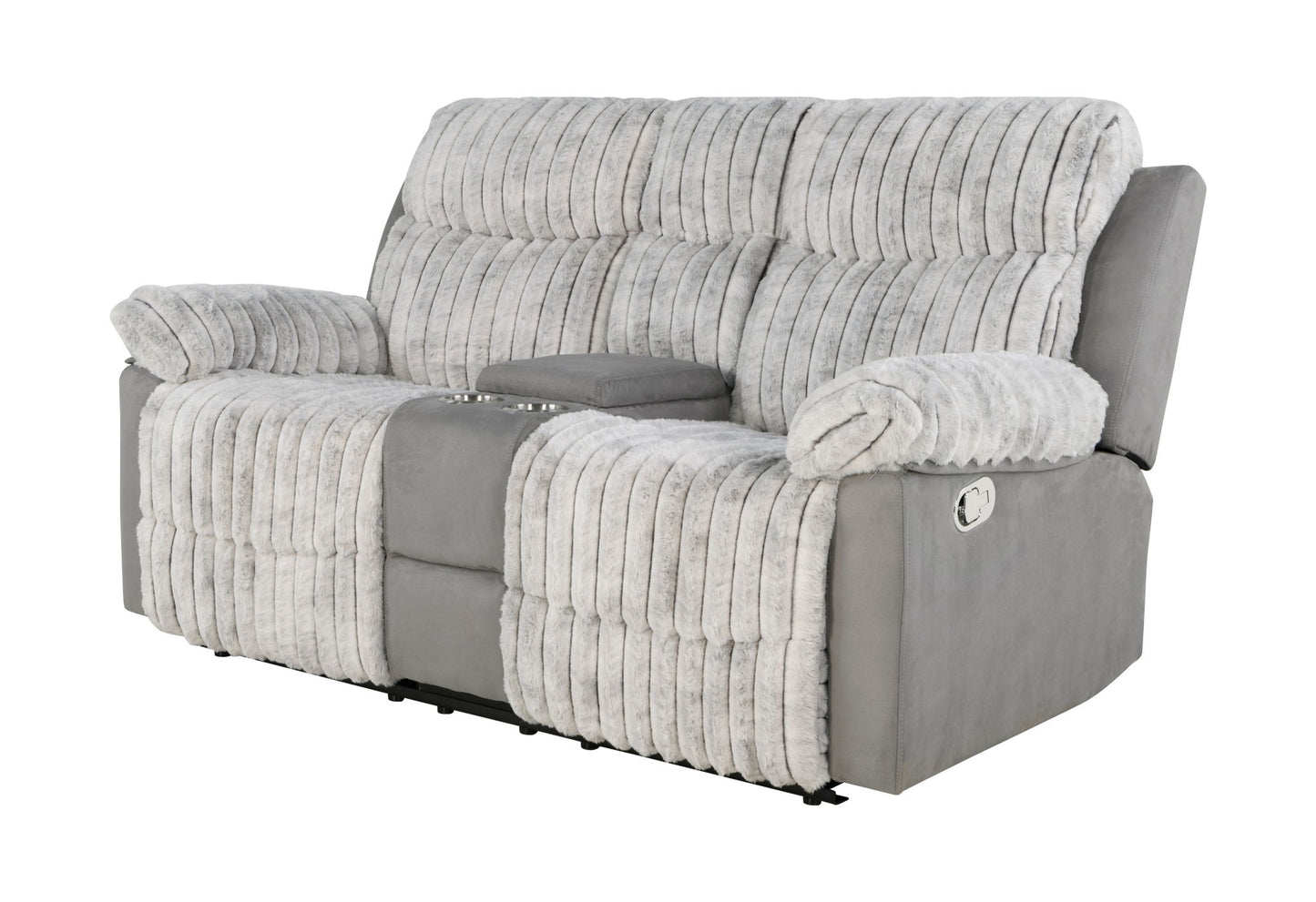 Global 68" Reclining Loveseat - Gray