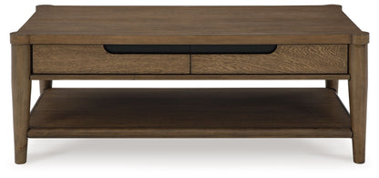 Roanhowe - Rectangular Cocktail Table - Brown