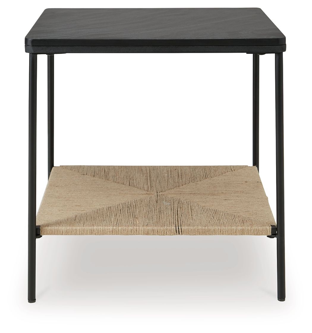 Minrich - Accent Table - Black / Natural