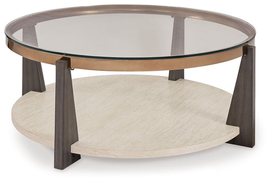 Frazwa - Round Cocktail Table - Multi