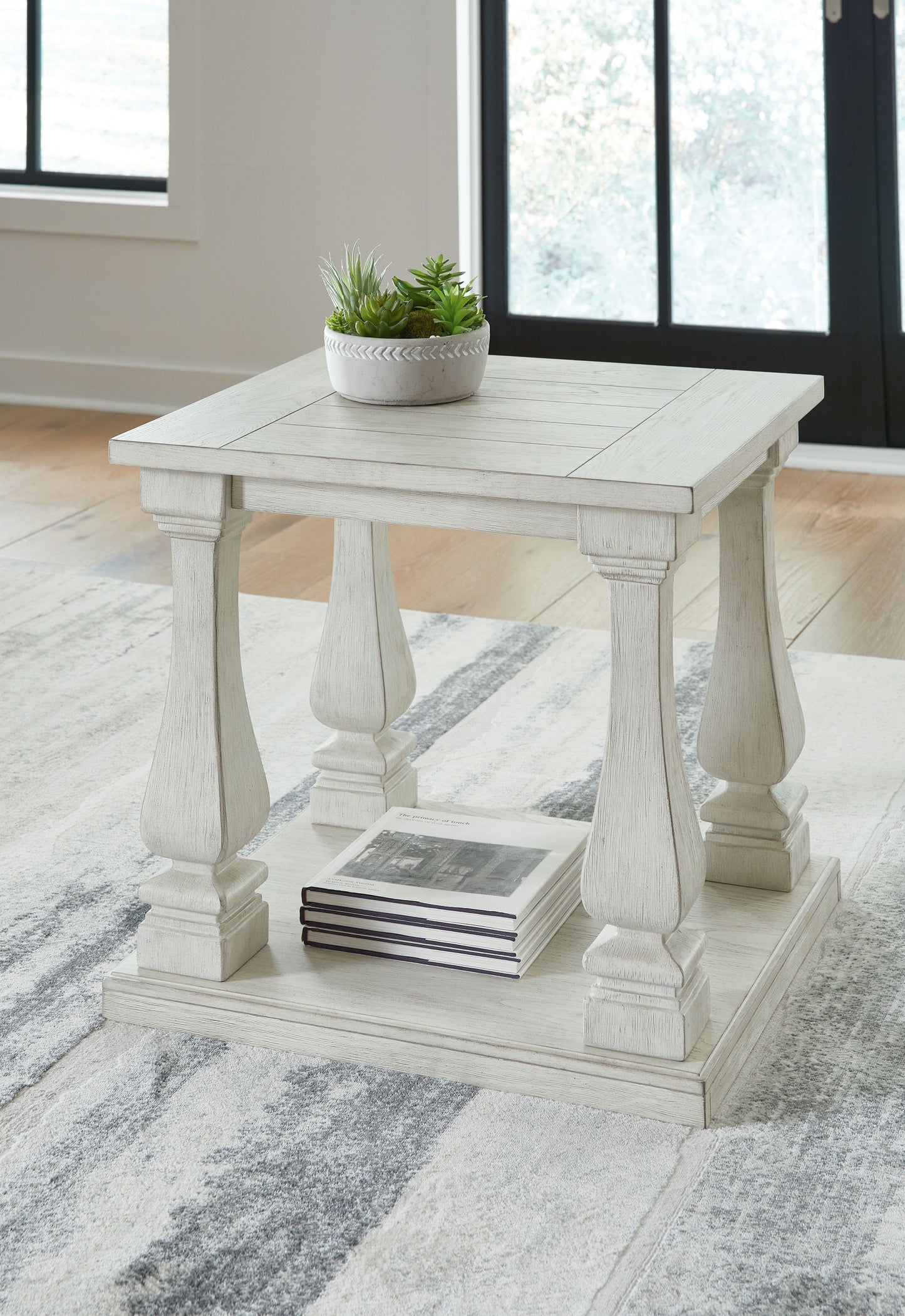 Arlendyne - Rectangular End Table - Antique White