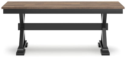 Wildenauer - Large Dining Room Bench - Brown / Black