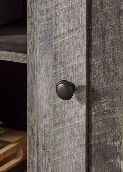 Wynnlow - 4-Piece Entertainment Center With LG TV Stand W/Fireplace Option - Gray